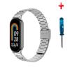 Stainless Steel Strap for Xiaomi Band 8/9/10 NFC - Metal Bamboo Three-Bead Buckle