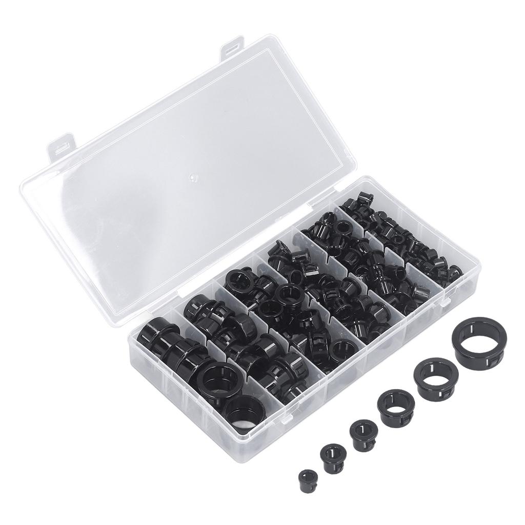 160Pcs Snap In Cable Grommet Protector Nylon Plastic 516in 38in 12in 58in 34in 1in Cable