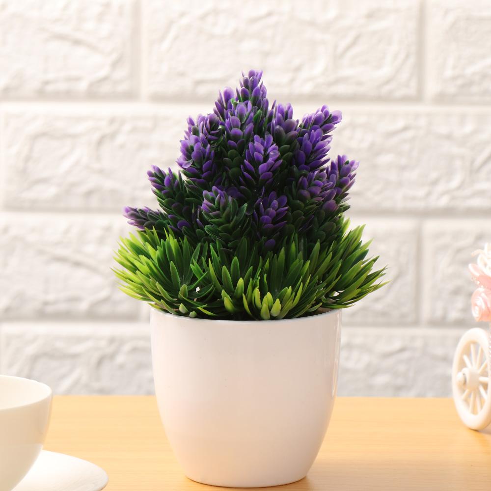 Wedding Desktop Ornament Christmas Plastic Plant Fake Potted Simulation Bonsai Artificial Flower