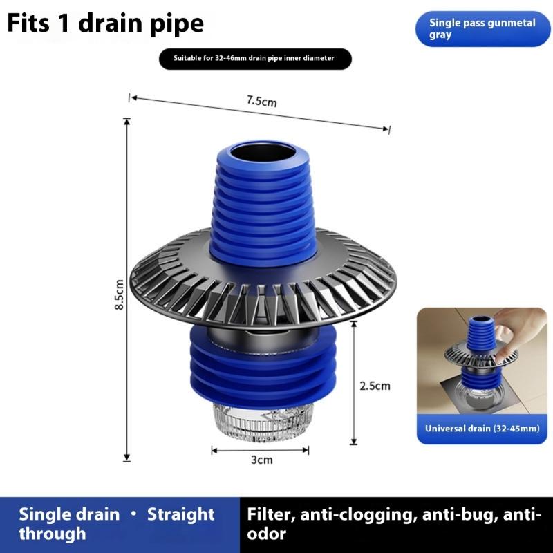 Washing Machine Floor Drain Adapter Tees Joint Antioverflow Sewer Elbow Pipe Connector Bathroom Accessories Enduring