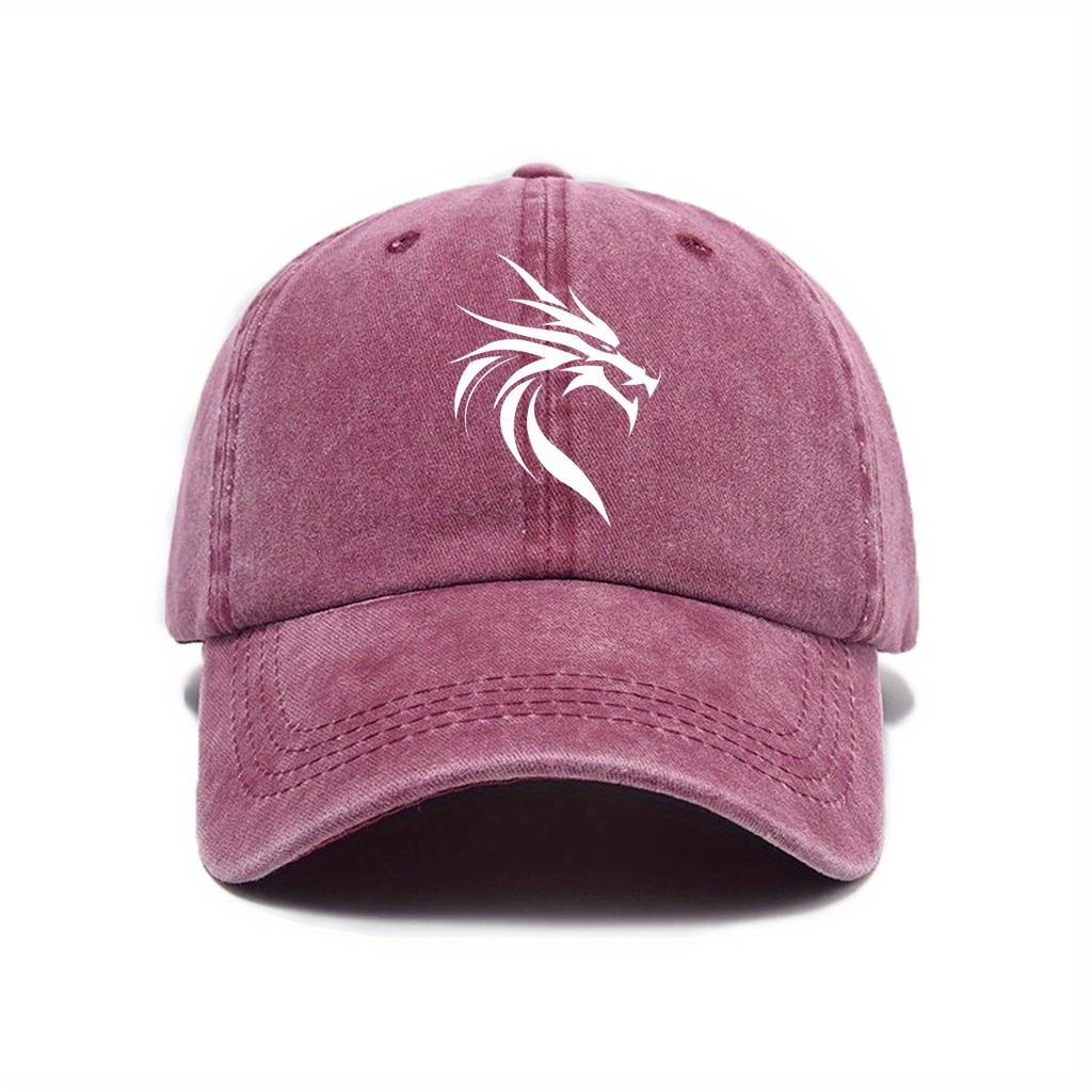 Outdoor fashion leisure retro printed baseball cap for spring and summer, street shading, American style unisex hat