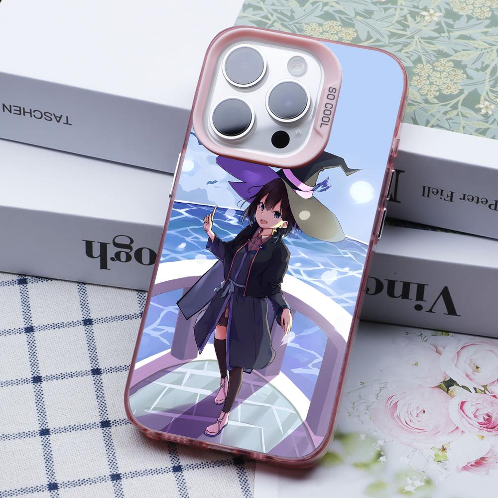 Wandering Witch Saya Phone Case for iPhone 17 16 15 14 13 12 11 X XR XS Air Pro Max Plus Pink Colorful Silver Cover