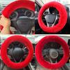 Fluffy Steering Wheel Cover For Women Fuzzy Steering Wheel Cover Winter Warm Faux Wool Plush Car Wheel Cover Furry Steering Wheel Protector Universal