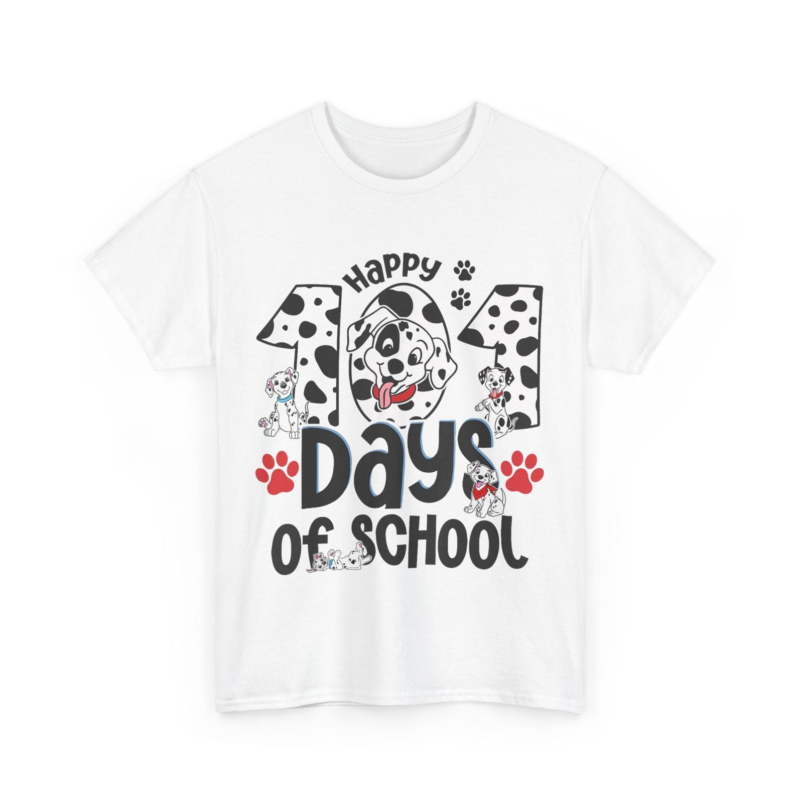 100 Days Of School Dalmatian Dog 100 Days Shirt Boy Girl Kid T-shirt M