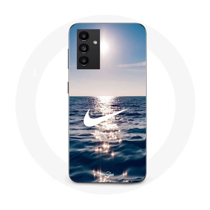 Coque - Maniacase - Galaxy A34 5G - Nike logo - Souple - Blanc