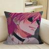 YURI BL Anime YYarichin BClub Square Sofa Pillow Cover Solid Color Living Room Home Decor Cushion Case