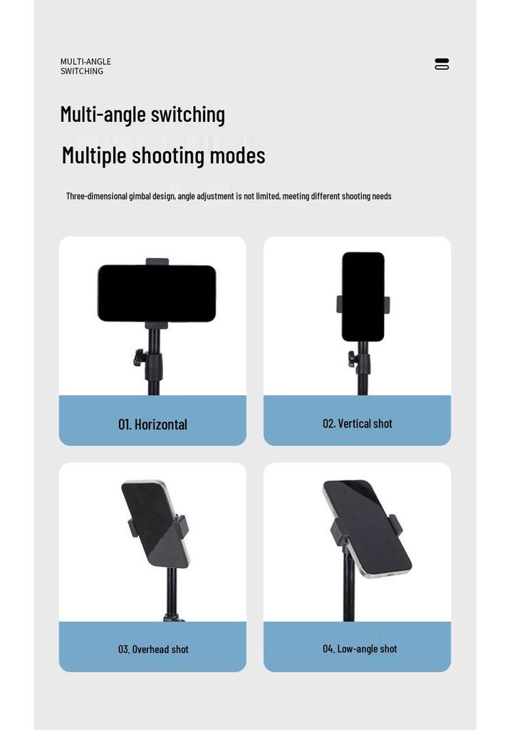 Tragbares Bodenstativ mit Fülllicht für stabiles mobiles Streaming, Kunstprüfungen und Online-Kurse