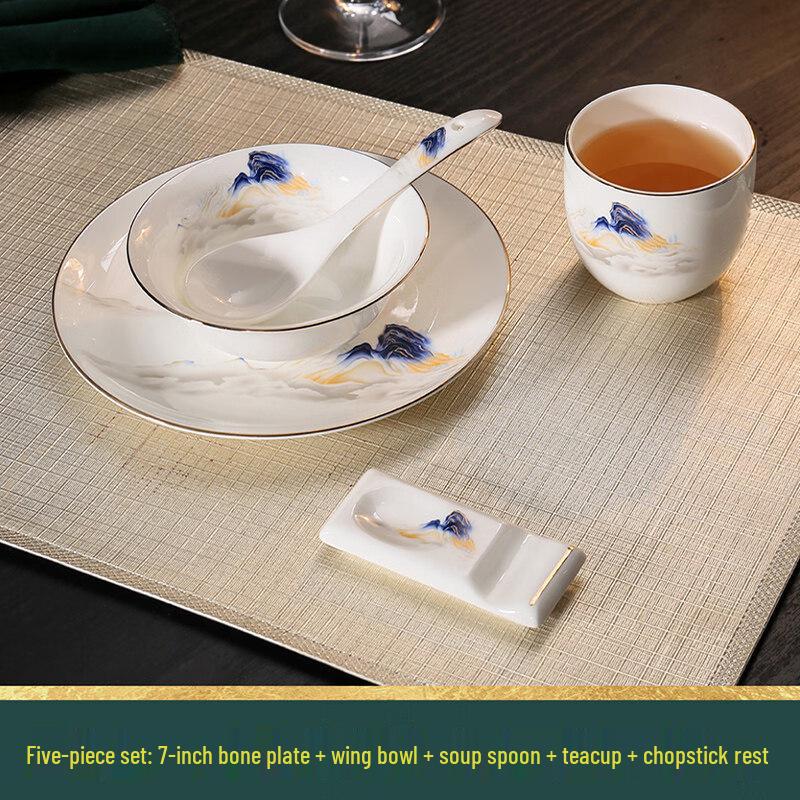 Five-Star Hotel Bone China Dining Set