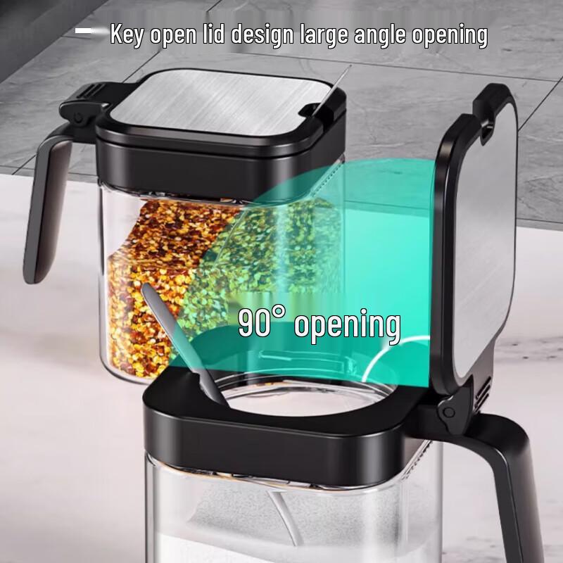 KATEI STORY Moisture-Proof Glass Seasoning Jar