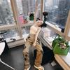 Cross Light Luxury Jeans Heavy Industry Embroidery Leather Men's and Women's Loose Casual Versatile Wide-leg Trousers