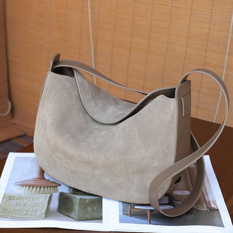 Underarm Matte Cowhide Women's Bag Autumn and Winter New Trendy Leather Versatile Portable Shoulder Messenger Bag
