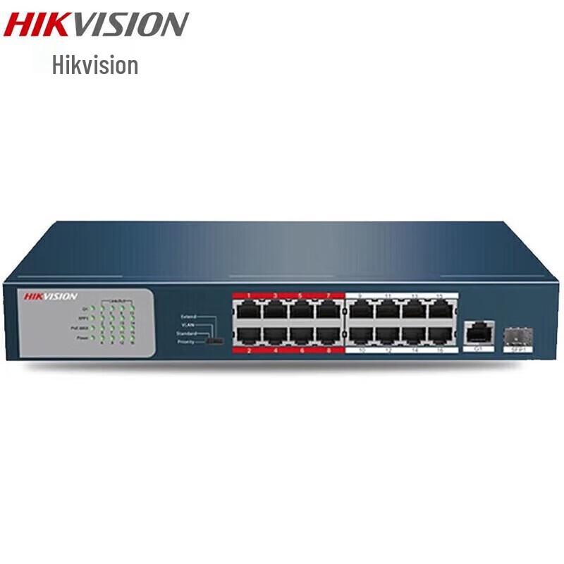 

Hikvision Gigabit Uplink Rackmount PoE Switch CN plug (adapter included)