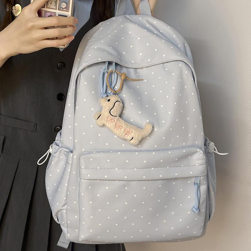 Point Print Student Schoolbag Women's Backpack