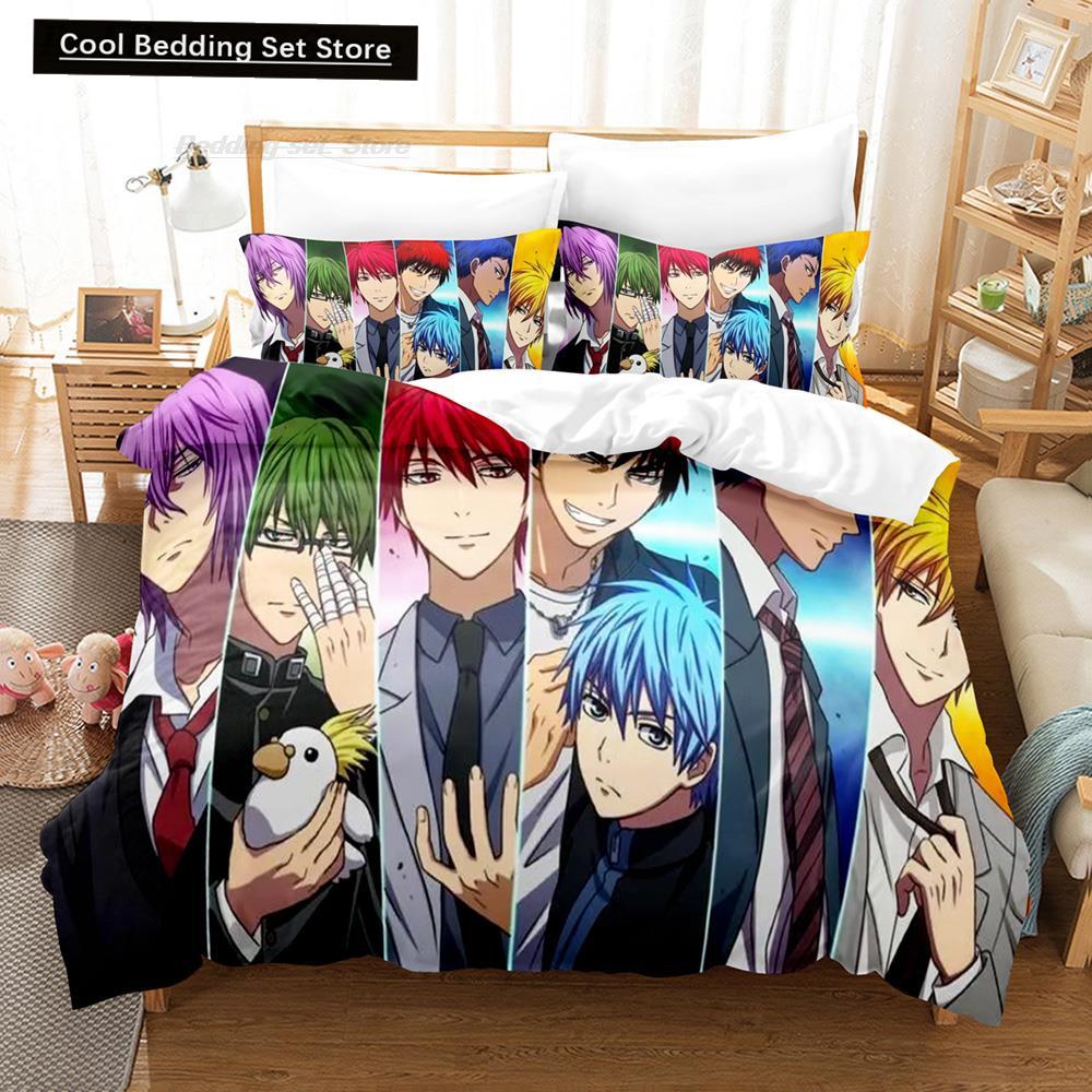 New 3D Print Cartoon Kuroko's Basketball Bedding Set Single Twin Full Queen King Size Bed Set Adult Kid Bedroom Duvet Cover Sets