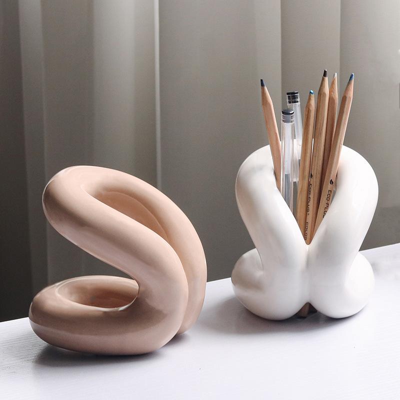 Einfache Moderne Kreative Geometrische Knoten Ornamente Schreibtisch Schminktisch Desktop Aufbewahrungsregal Ausstellungs Kunst Dekorationen