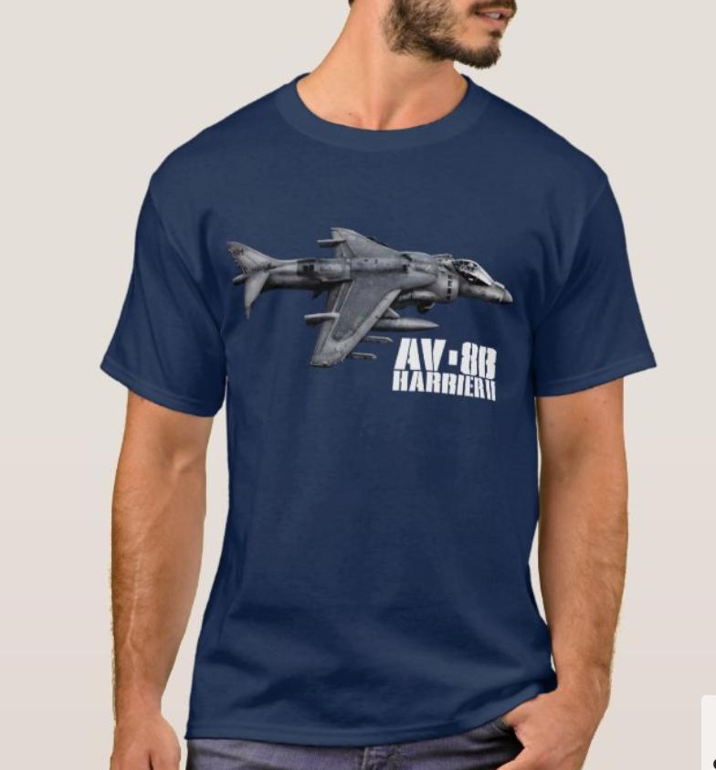 

AV8B Harrier II Groundattack Aircraft TShirt Summer Cotton Short Sleeve ONeck Mens T Shirt New S3XL 4XL