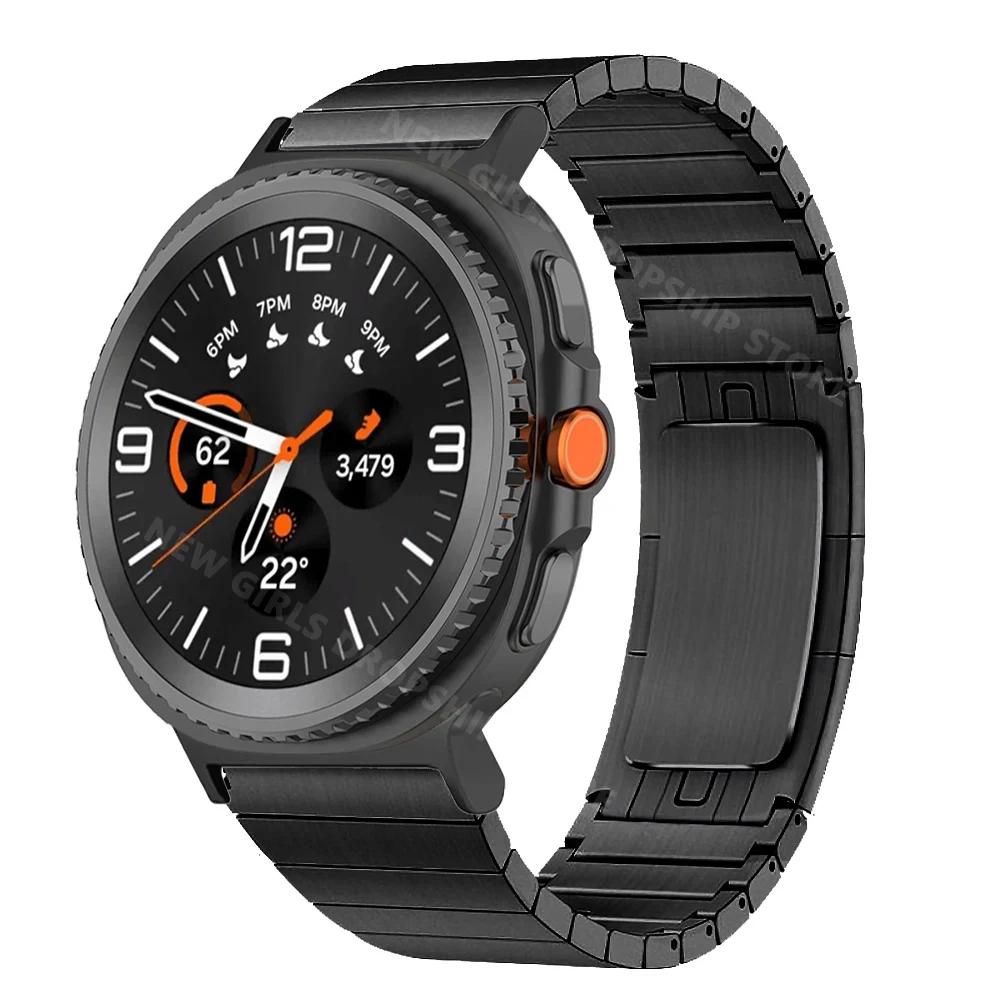 Herren Edelstahlarmband für Samsung Galaxy Watch 8 8 Classic 46mm 44mm 40mm Business-Armband für Samsung Galaxy Ultra 47mm Correa