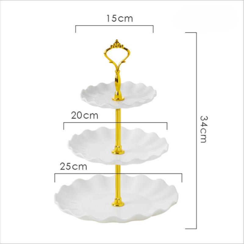 Taartplateau Plastic Dessertplateau Cupcakehouder Meerlaags Fruitschaal Voor Afstudeerfeest Verjaardag Bruiloft Tafeldisplay