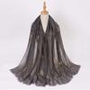 Ethnic Style Gold Foil Printed Scarf Soft Polyester Women S Fashion Scarf