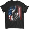 Patriotic German Shepherd American Flag Dog Gift Men Women T-Shirt - German Shepherd Dog, German Shepherd Dog Gift, German Shepherd Lover