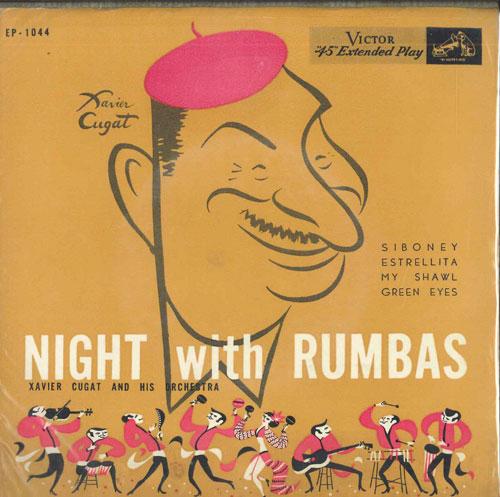 

7inch Record XAVIER CUGAT - Night With Rumbas EP1044 VICTOR Japan Pop Used