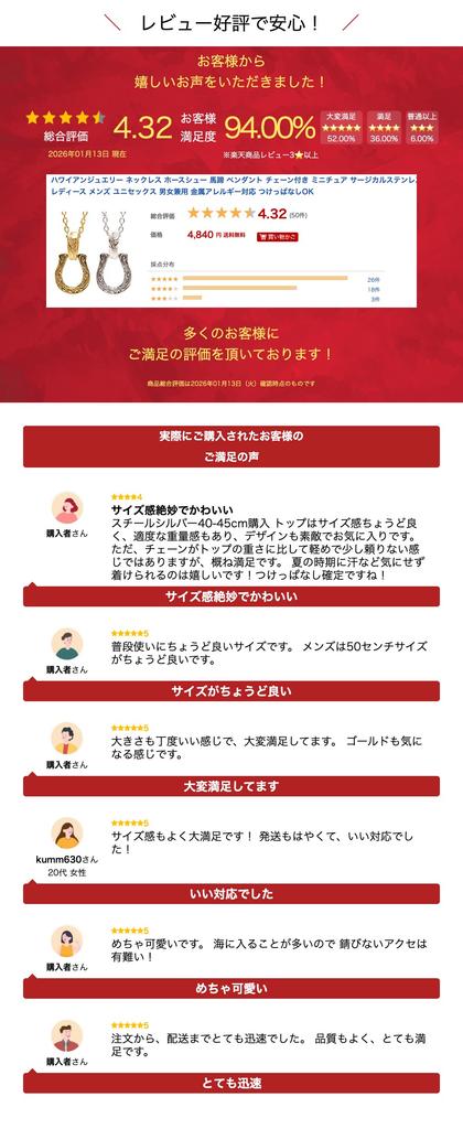 Hawaiian jewelry necklace horseshoe pendant includes chain miniature size made surgical stainless steel suitable women men unisex compatible metal can