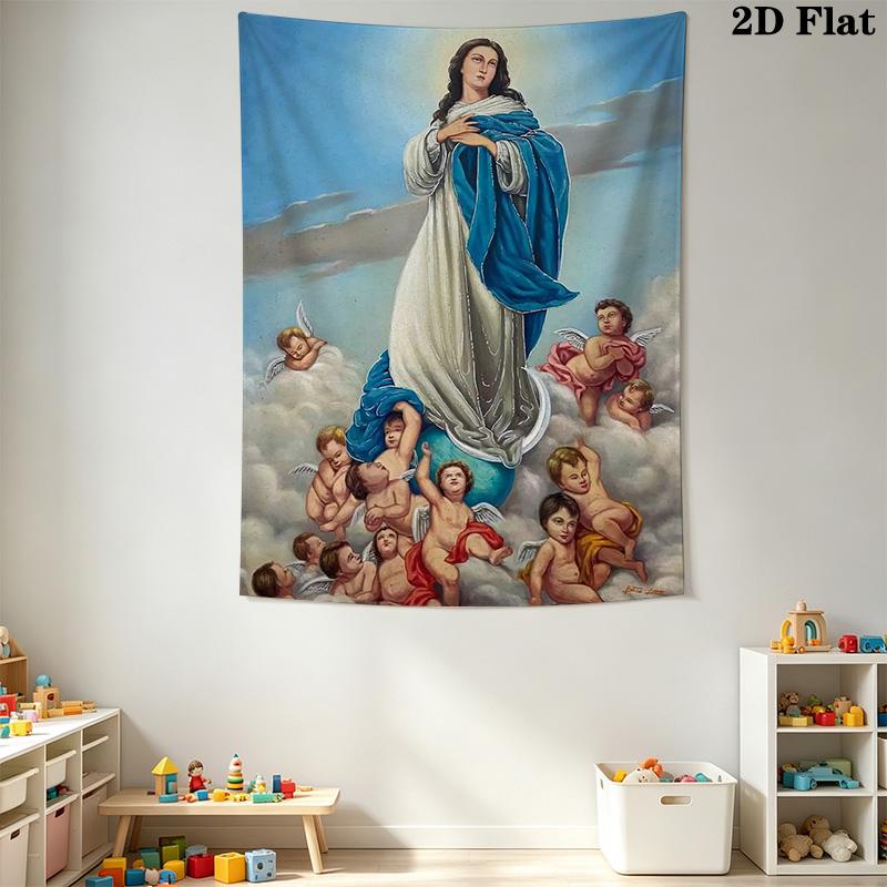Virgin Mary Pattern Home Decor Tapestry, Wall Hanging, Decorative RV Wall Cloth.SGT0917477