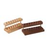 Walnut Wood Desk Organizer 9 Slots Pen Stand Modern Pen Holder  For Office School