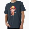 Kawaii Chibi Firefighter Girl Premium T-Shirt M-2XL Gift,