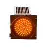 Yellow LED Sun-Powered 400mm Flashing Light with 300mm Red Slow Warning Strobe