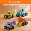 Childrens Dinosaur Construction Vehicle Toy With Press And Go Mechanism For Toddler Development
