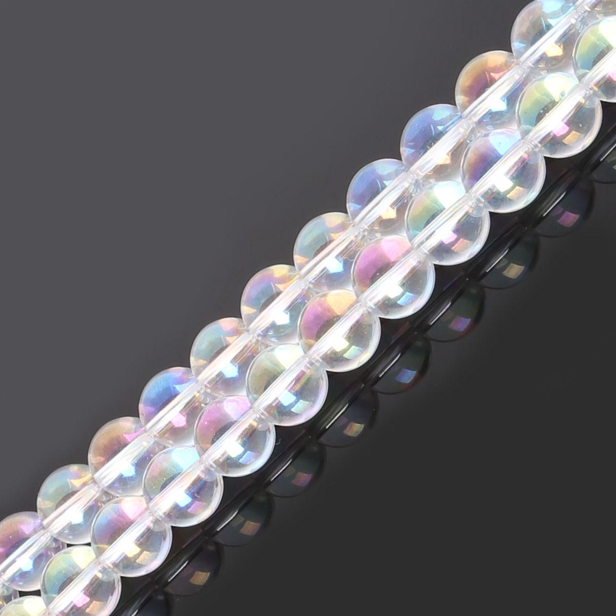 

38-95 шт стеклянные бусины круглые свободные бусины для изготовления ювелирных изделий DIY аксессуары 10mm 39pcs белый