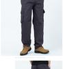 Spring & Autumn Multi-Pocket Loose Fit Casual Pants for Middle-Aged Men