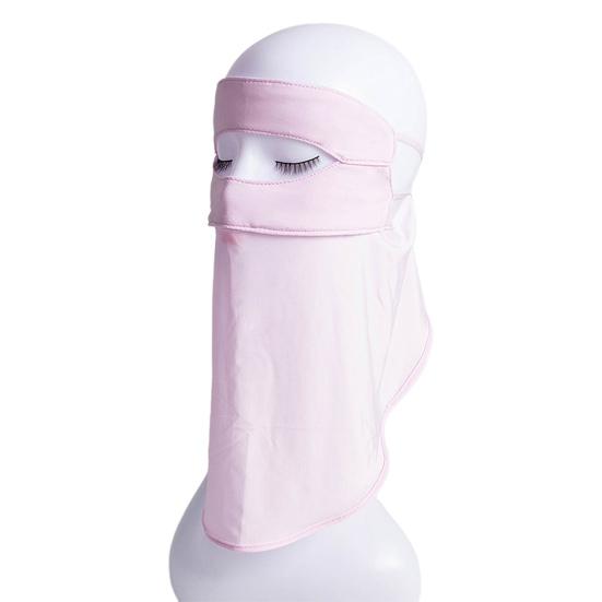 Sun Protection Guard Lightweight Breathable Sunblock Face Guard Gradient Dyeing Technology Ice Silk Face Guard