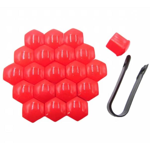 20Pcs 17mm Car Wheel Lug Nut Dust Cover Rim Tyre Bolt Hub Screw Cap Protector
