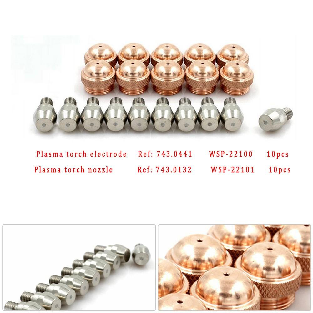 20pcs PSB60 121 743.0441 Electrode 743.0132 Tips for  Plasma Cutter Torch