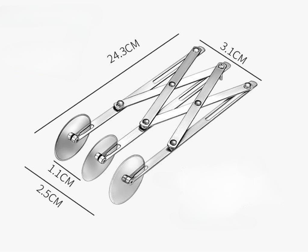 Cutter Dough Divider 3/5/7 Wheel Dough Knife Flexible Roller Blade Pizza Pastry Peeler Stainless Steel Baking Pan Tool