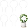 1pcs Small Transparent Plant Trellis Plastic Round Plant Support Frame Plant Auxiliary Support Decoration