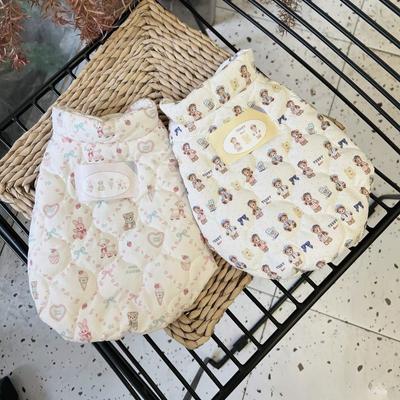 Podzimní a zimní teplé bavlněné oblečení pro psy a kočky, vesta bunda pro domácí mazlíčky