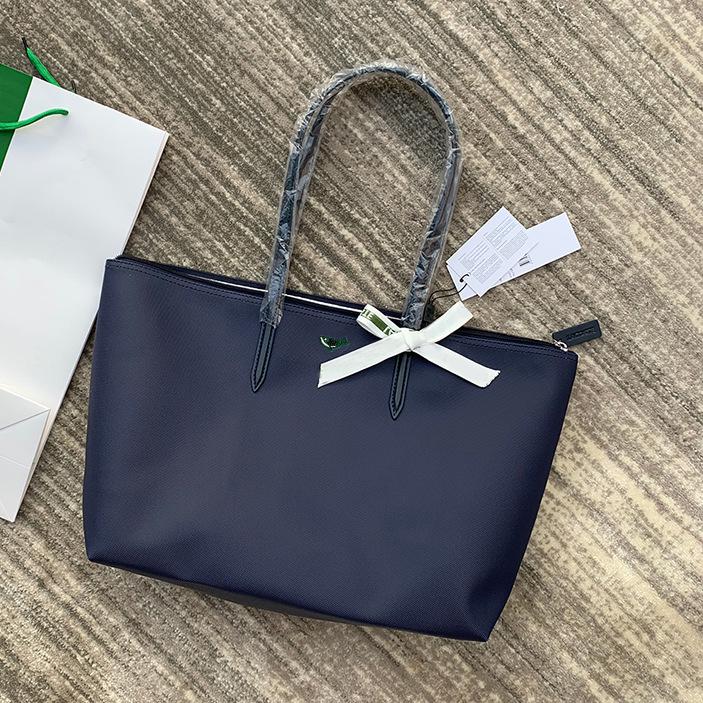 

Премиальная женская сумка-тоут в стиле французского крокодила - большая вместительная сумка через плечо и ручная сумка