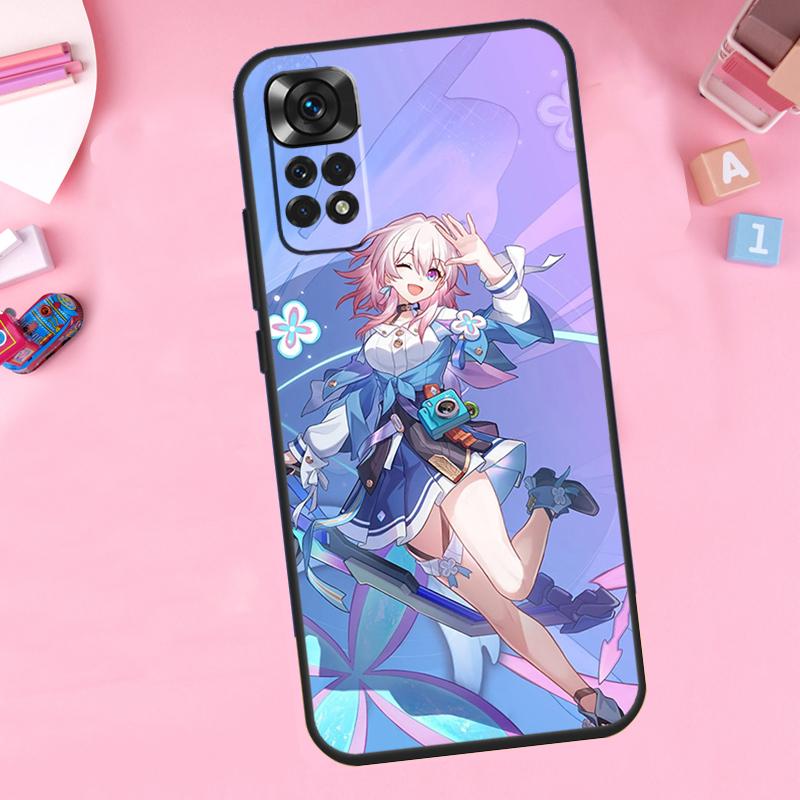 March 7th Honkai Star Rail Phone Case For Xiaomi Redmi Note 11 10 9 8 12 Pro Turbo 9S 10S 11S 12S 9A 9C 10C 12C Cover