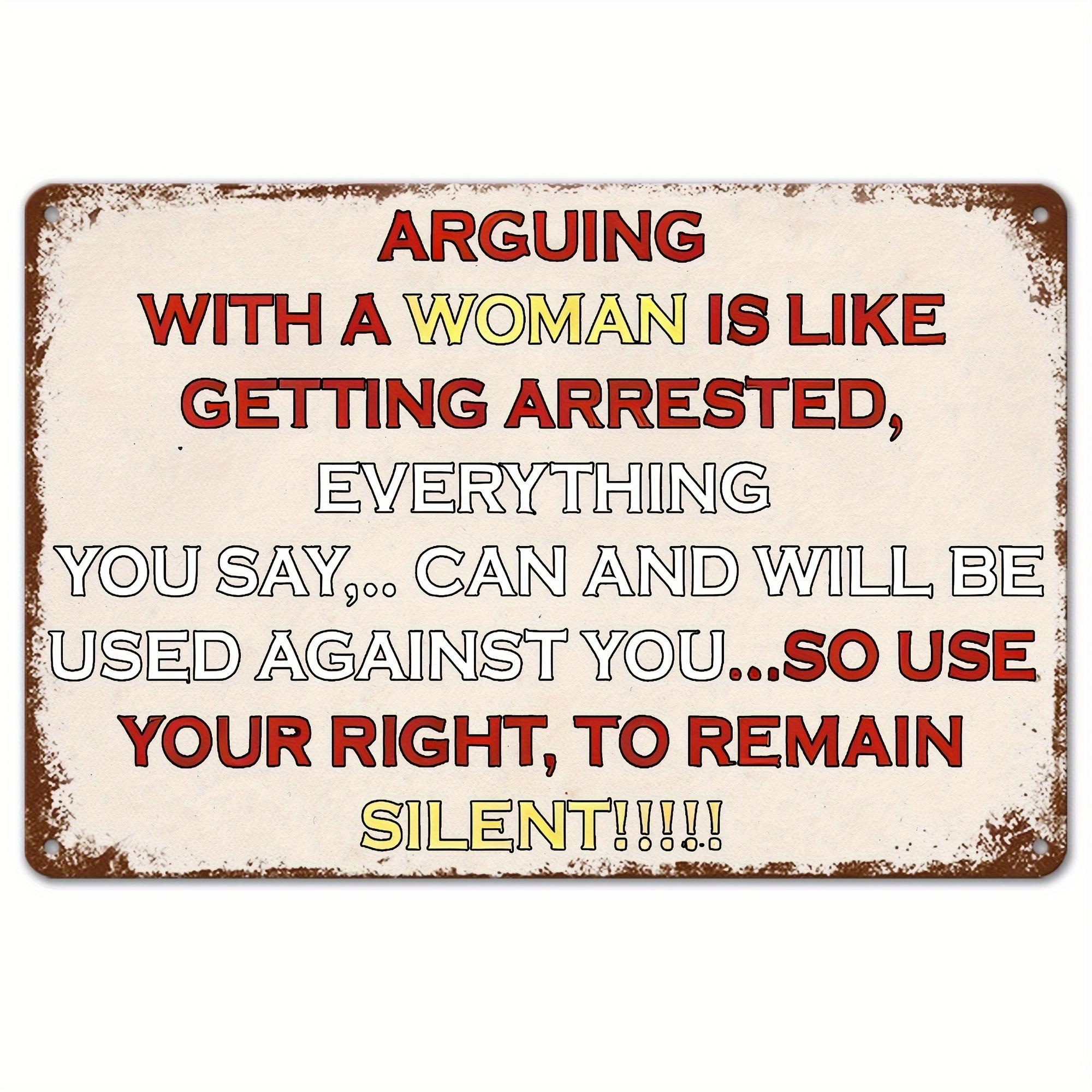 Тише!    Юмористическая винтажная металлическая табличка для ресторанов, деревенских магазинов, ферм 20x30cm（7.8x11.8inch）