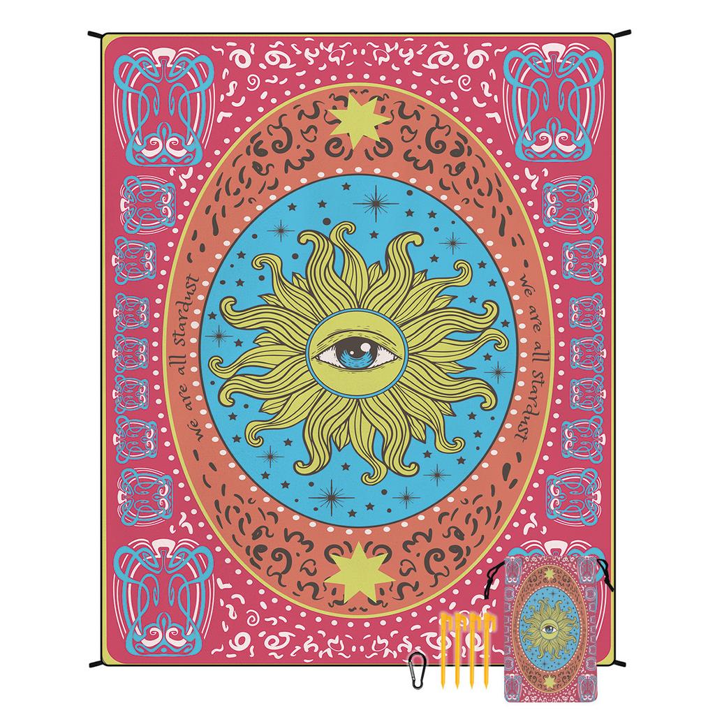 Bohemian Beach Mat Moisture-proof Mat Outdoor Seat Cushion Picnic Mat Customized Tent Camping Floor Mat 180 * 220CM 550g