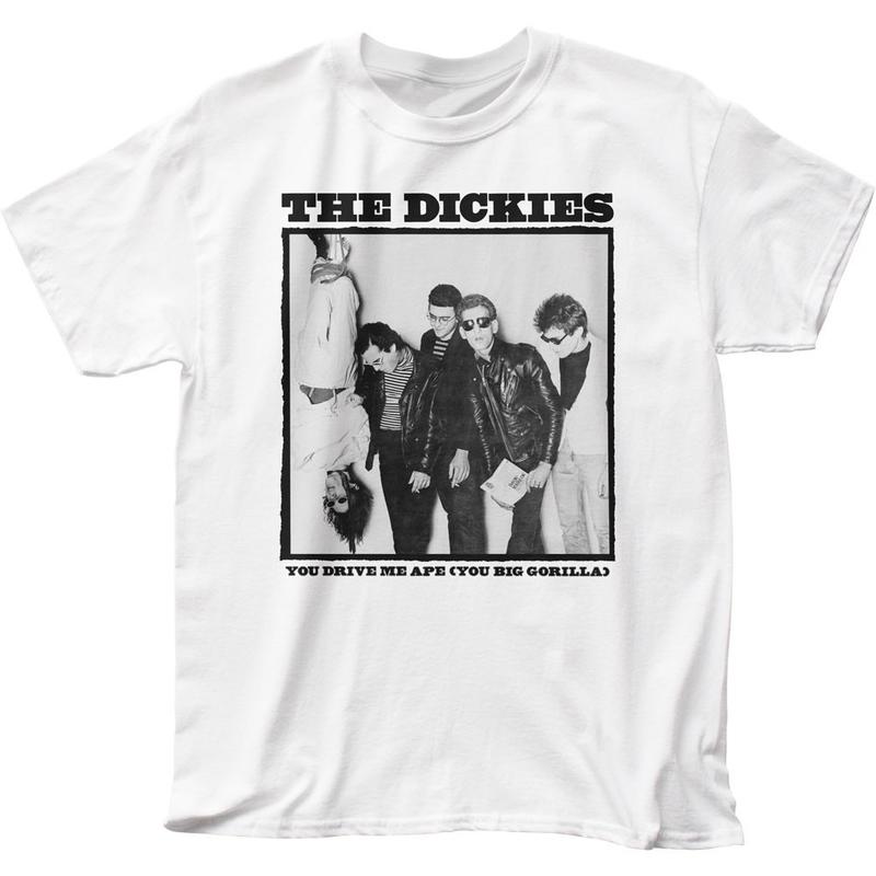 

The Dickies You Drive Me Ape Unisex T-shirt Music Classic Concert Rock Band White XXXL