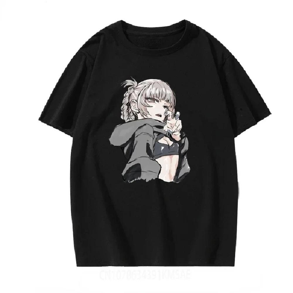 

CALL OF THE NIGHT T-shirt Japan Anime Hot Sale ACG Fans Otaku Tshirt Korea Style Aesthetic Short-sleev Summer Tops Hipster Tees XXXXXL чорний