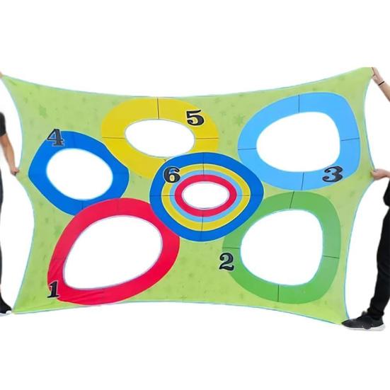 

Веселый набор для игры в метание по мишеням с 4 мешочками для прыжков. Игра на концентрацию и внимание. Развлечение для детской вечеринки во дворе. A