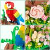 Flower Bouquet Building Kit for Adults Animals Flowers 551 PCS Botanical Collection Mini Building Blocks Set Gifts for Girls