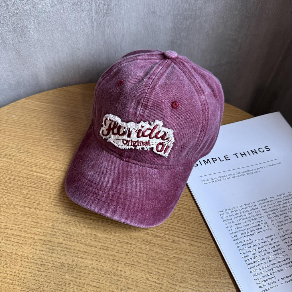 Vintage Retro Baseball Cap For Women Men With Embroidery Adjustable Sun Hat For Summer Casual Fashion