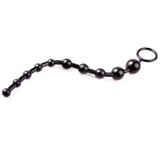 Chain Sexy Beads Orgasm Vagina Plug Play Pull Ring Ball Jelly Anal Tool Unisex