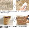 Stylish Oval Seagrass Basket (Large) - Perfect for Picnics, Storage, or As a Laundry Basket. Features a Seagrass Handle. Perfect for Luggage,